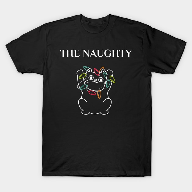 cute matching family cat design, the naughty T-Shirt by the christmas shop
